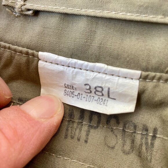 USMC Trench Coat All Weather Dress Jacket Size 38L US Military Marines - Picture 4 of 6